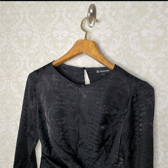 INC International Concepts NWT Snake Print Jacquard Blouse Size XS - Picture 2 of 11